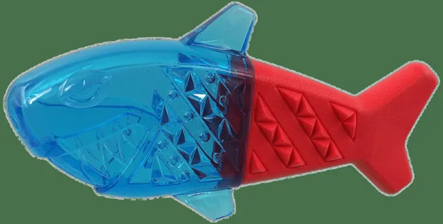 Chladící žralok Dog Fantasy červeno-modrý 18cm