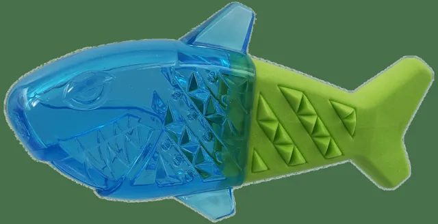Chladící žralok Dog Fantasy zeleno-modrá 18cm