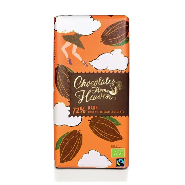 Chocolates from Heaven - BIO hořká čokoláda 72%, 100 g