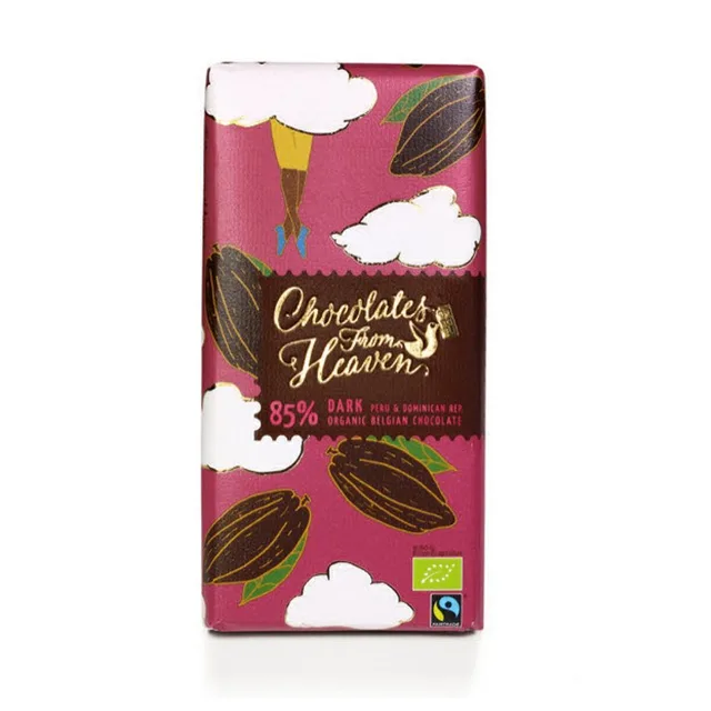 Chocolates from Heaven - BIO hořká čokoláda Peru a Dominikánská republika 85%, 100 g