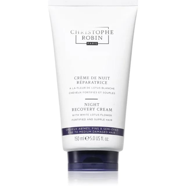 Christophe Robin Night recovery light cream noční regenerační krém na vlasy 150 ml