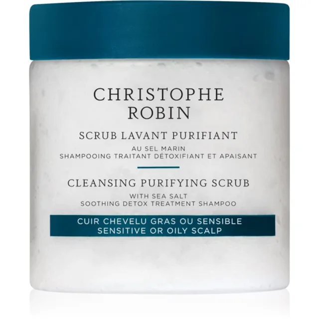 Christophe Robin Purifying Scrub hloubkově čisticí peeling s mořskou solí 250 ml