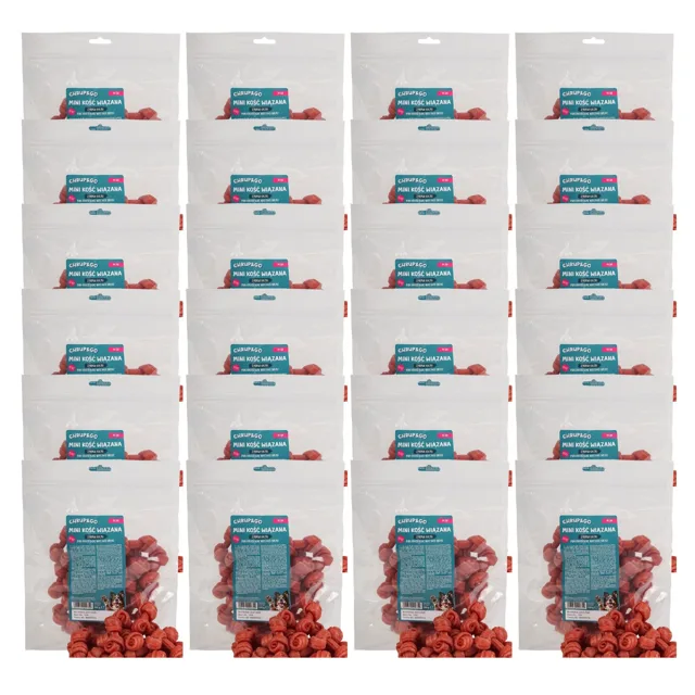 CHRUP&amp;GO Mini vázaná kost s kachní prsou 24 × 500 g – pamlsek pro psy