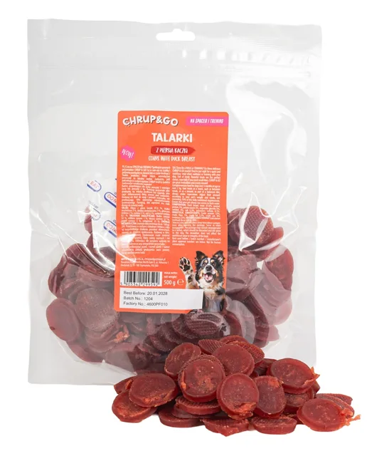 CHRUP&amp;GO Psí pamlsek s kachními prsy 500g