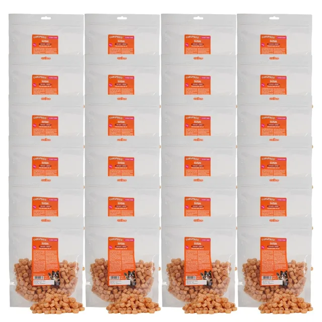 CHRUP&amp;GO Sushi s králíkem a treskou 24x500 g – pamlsek pro psy