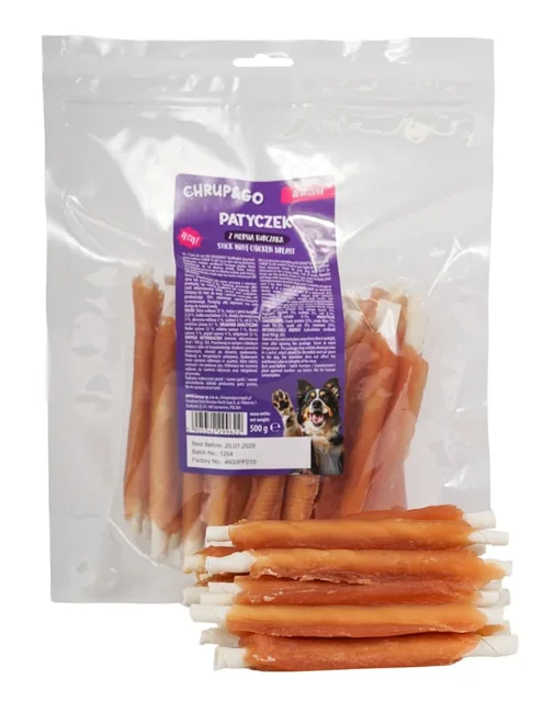 CHRUP&amp;GO Tyčinka s kuřecím masem 500 g pamlsek pro psa