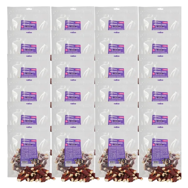 CHRUP&amp;GO Vápencové kostky s kachní prsou 24 × 500 g – pamlsek pro psy