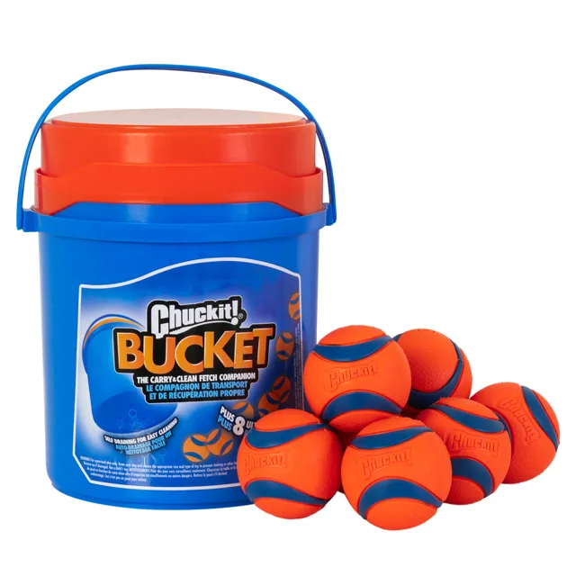 CHUCKIT! kbelík s 8 Ultra míčky - sada 8 kusů