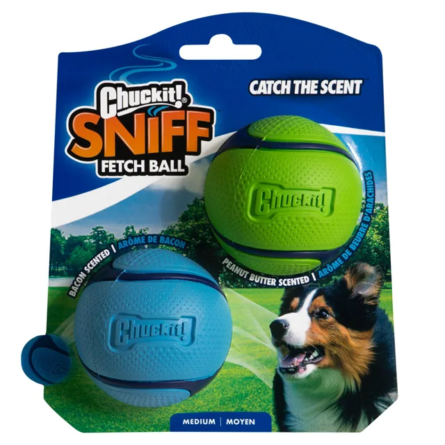 Chuckit! Sniff Fetch Ball Duo Pack míčky - velikost M: 2 x cca Ø 6,5 cm