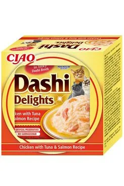 Churu Cat Ciao Dashi kuře s tuňákem a lososem 70g