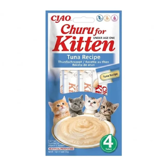 Churu Cat Kitten Tuna Recipe 4x14g | P58786