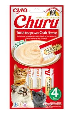 Churu Cat tuna recipe with crab flavor 4x14g