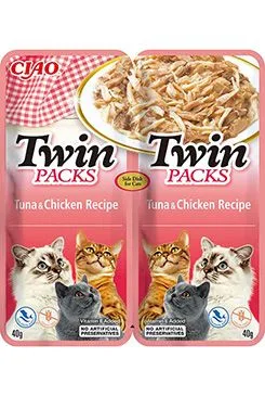 Churu Cat twin packs tuna&chicken in broth 80g