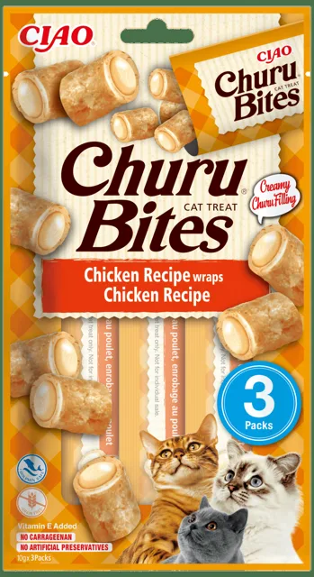 Churu pochoutka Bites wraps kuře 3x10g
