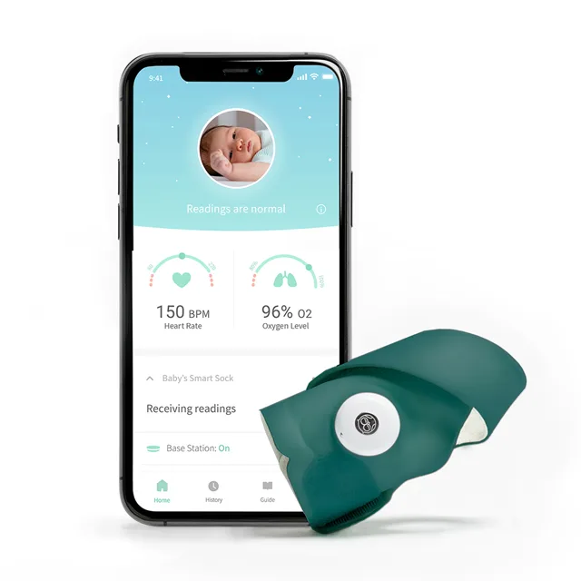 Chytrá Ponožka Owlet Smart Sock 3 - Modrozelená