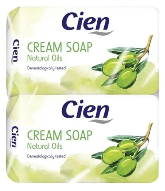 Cien Olive krémové mýdlo s olivovým olejem 150 gx2 ks