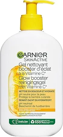 Čistící gel Garnier SkinActive Glowy reinigingsgel s vitamínem C - 250 ml