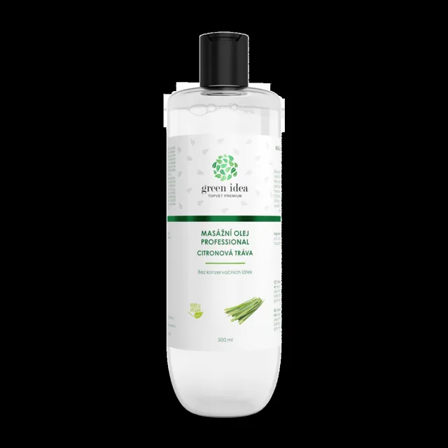 Citronová tráva – masážní olej 500 ml – Green idea