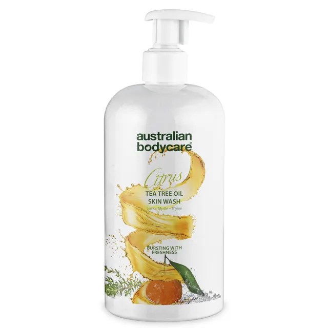 Citrusový přípravek na mytí pokožky — Profesionální tělové mýdlo s olejem Tea Tree a citrusy pro každodenní použití