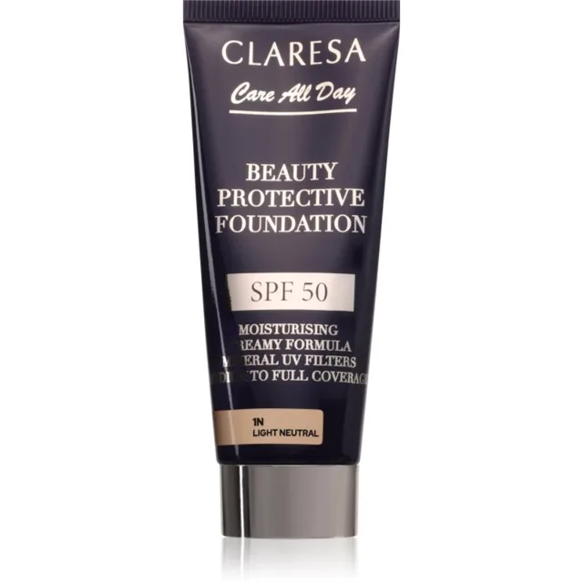 Claresa Care All Day Beauty Protective Foundation ochranný make-up SPF 50 odstín 1N Light Neutral 30 ml