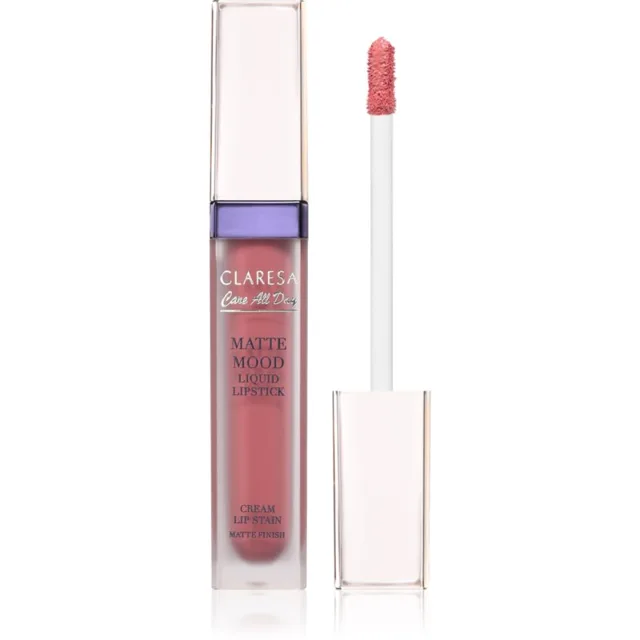 Claresa Care All Day Matte Mood Liquid Lipstick matná tekutá rtěnka odstín 04 Overjoy 7 ml