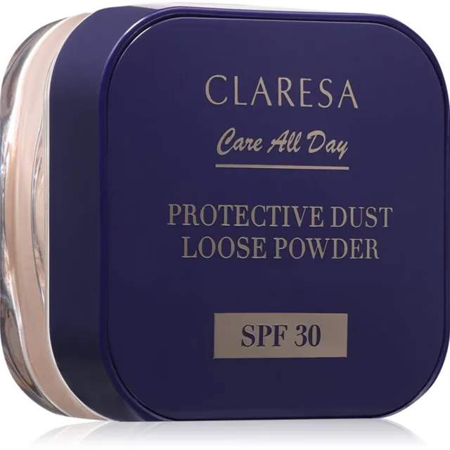 Claresa Care All Day Protective Dust Loose Powder sypký fixační pudr SPF 30 odstín Universal 5 g