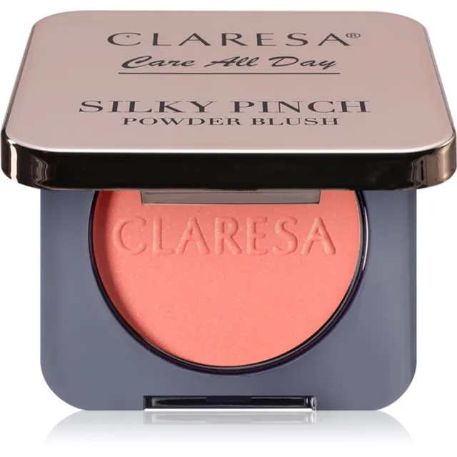 Claresa Care All Day Silky Pinch Powder Blush kompaktní tvářenka pro dlouhotrvající efekt 03 Lumi Peach 2 g