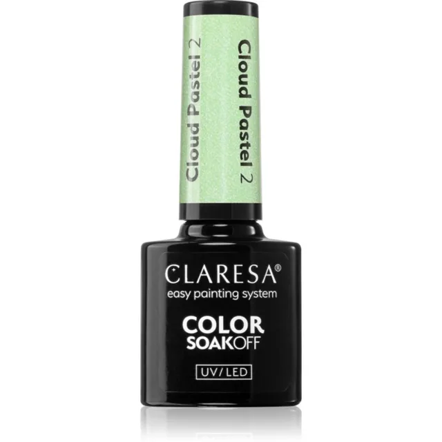 Claresa SoakOff UV/LED Color Cloud Pastel gelový lak na nehty s použitím UV/LED lampy odstín 2 5 g