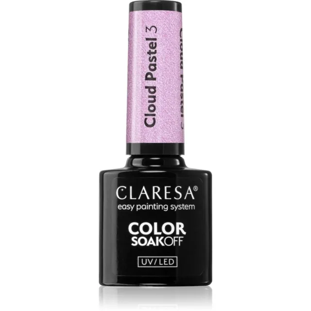 Claresa SoakOff UV/LED Color Cloud Pastel gelový lak na nehty s použitím UV/LED lampy odstín 3 5 g