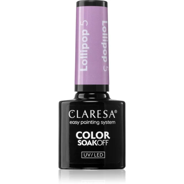 Claresa SoakOff UV/LED Color Lollipop gelový lak na nehty odstín 5 g