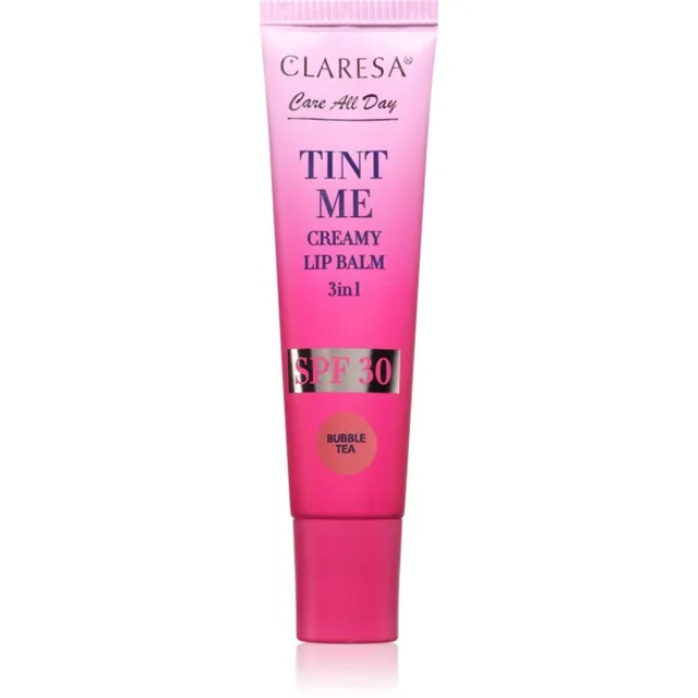 Claresa Tint Me Creamy Lip Balm balzám na rty s hydratačním účinkem odstín Bubbletea 12 ml