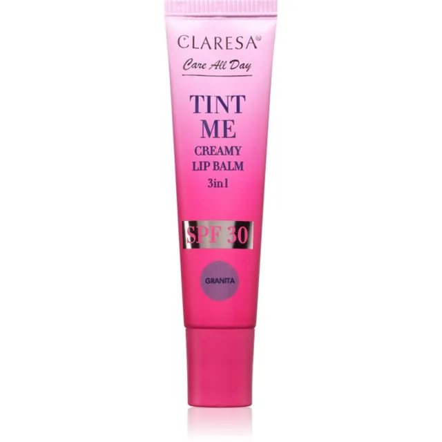 Claresa Tint Me Creamy Lip Balm balzám na rty s hydratačním účinkem odstín Granita 12 ml