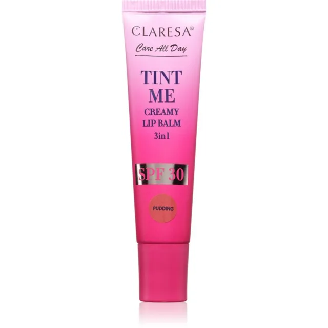 Claresa Tint Me Creamy Lip Balm balzám na rty s hydratačním účinkem odstín Pudding 12 ml