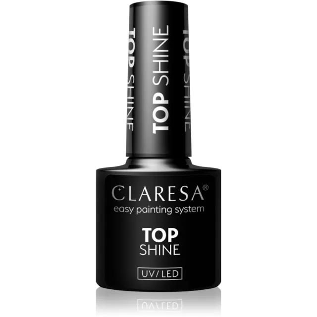 Claresa UV/LED Top Shine gelový vrchní lak na nehty lesklý 5 g