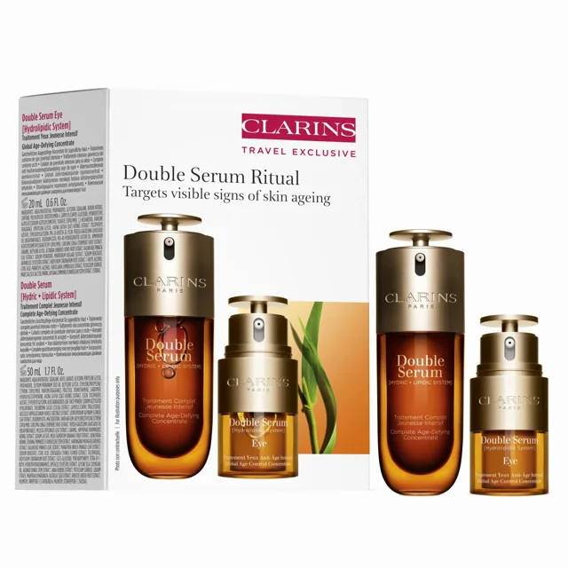 Clarins Dárková sada pleťové péče Double Serum Ritual