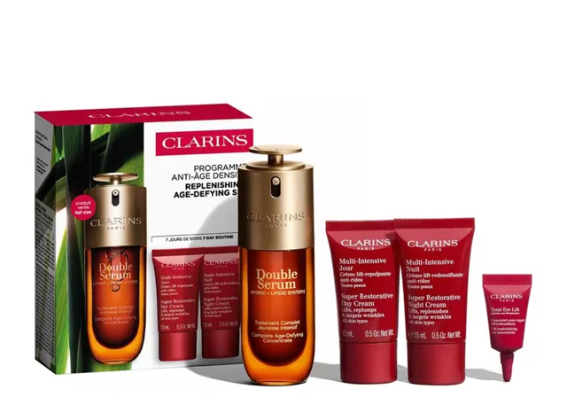 Clarins Dárková sada Replenishing, Age-Defying Set