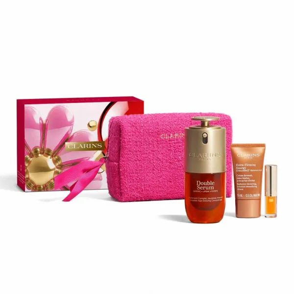 Clarins DOUBLE SERUM & EXTRA FIRMING ENERGY dárková sada pro pevnější a zářivou pleť 1 ks