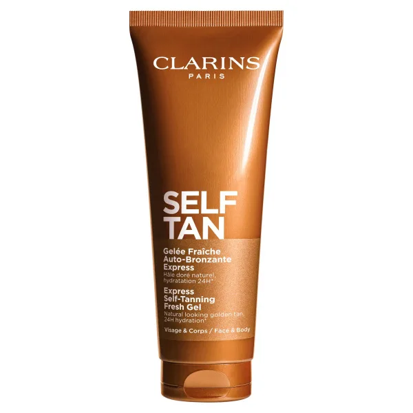 Clarins SELF TANNING FRESH GEL rychleschnoucí samoopalovací gel na obličej a tělo 125 ml