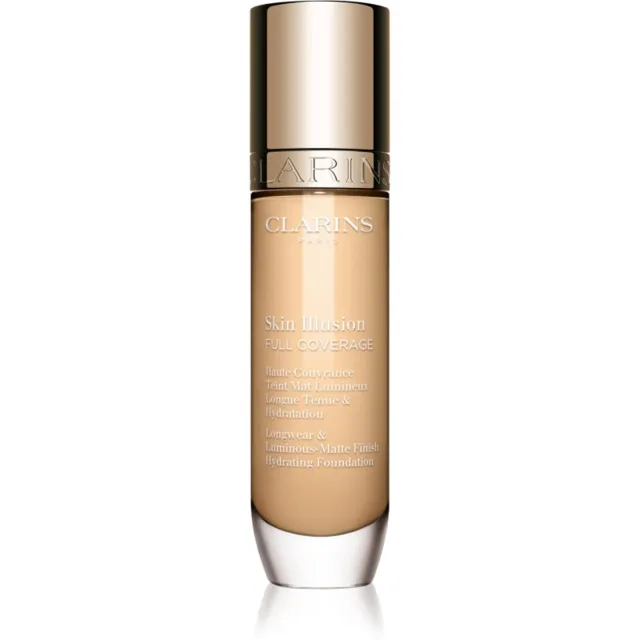 Clarins Skin Illusion Hydrating Foundation vysoce krycí make-up odstín 100.4N 30 ml