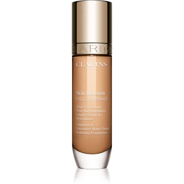 Clarins Skin Illusion Hydrating Foundation vysoce krycí make-up odstín 105.5W 30 ml