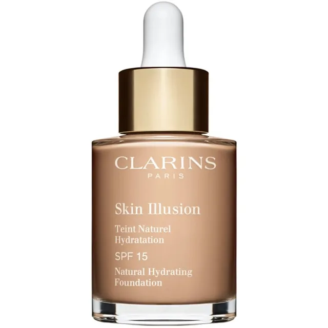 Clarins Skin Illusion Natural Hydrating Foundation rozjasňující hydratační make-up SPF 15 odstín 108W Sand 30 ml