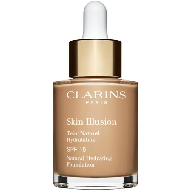 Clarins Skin Illusion Natural Hydrating Foundation rozjasňující hydratační make-up SPF 15 odstín 111N Auburn 30 ml