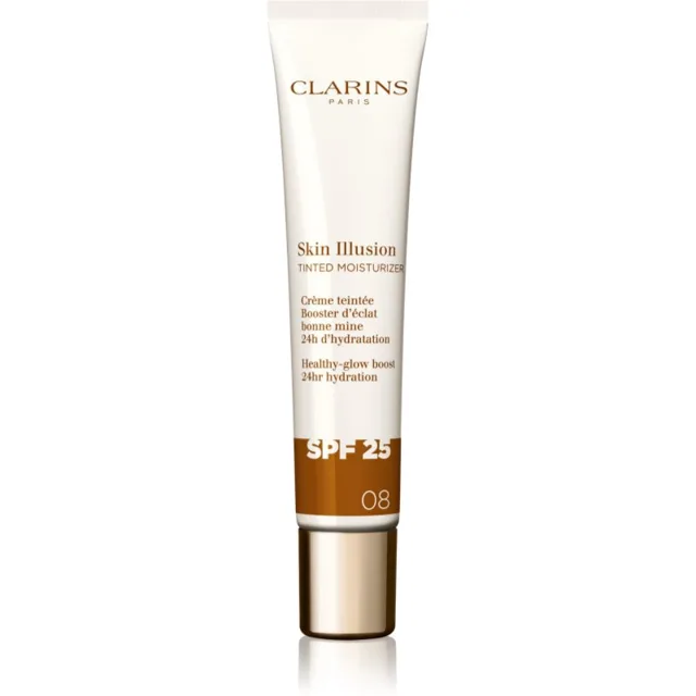 Clarins Skin Illusion Tinted Moisturizer tónovací krém SPF 25 odstín 08 40 ml