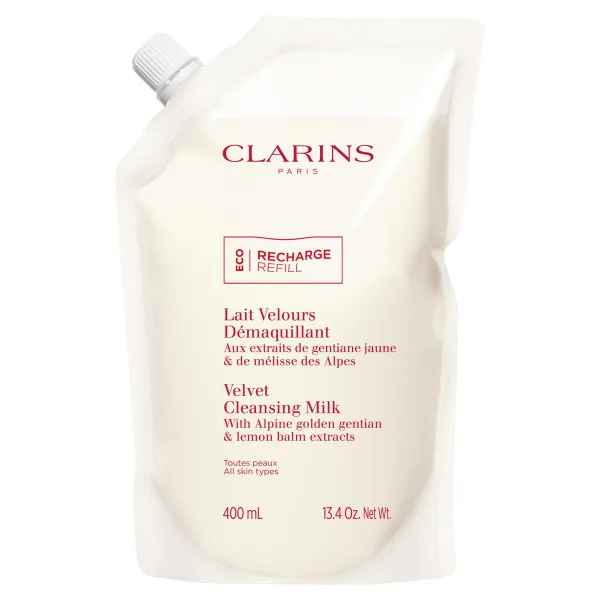 Clarins VELVET CLEANSING MILK  odličovací mléko - náhradní náplň 400 ml