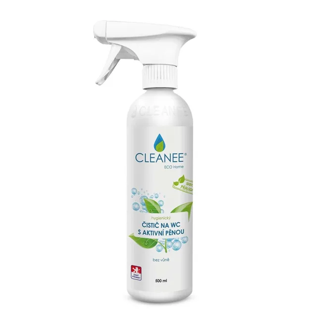 Cleanee ECO hygienický čistič WC s aktivní pěnou, bez vůně, 500 ml