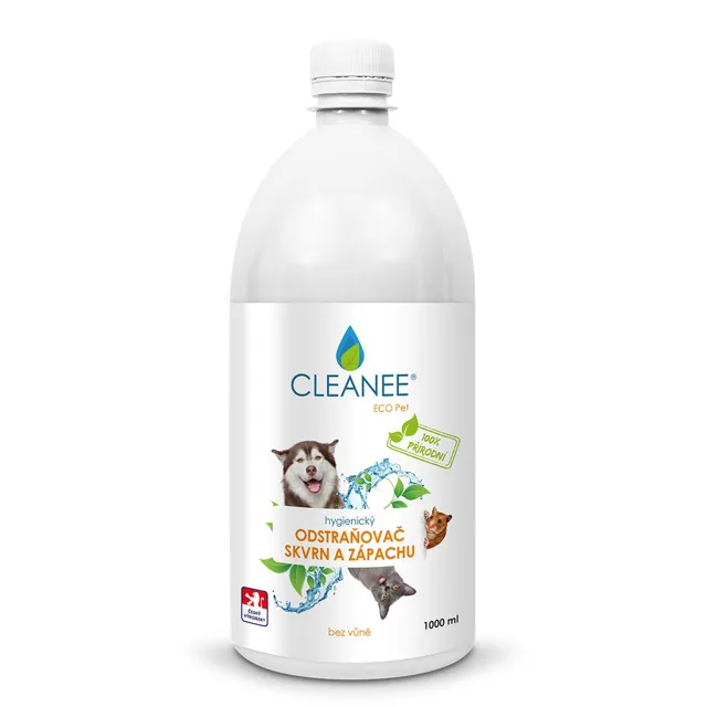 CLEANEE ECO Pet Hygienický odstraňovač skvrn a zápachu náhradní náplň 1 l