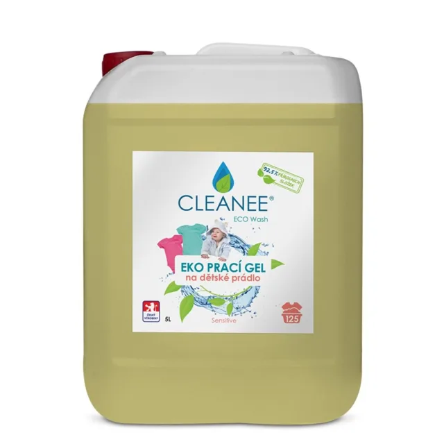 CLEANEE EKO Prací gel na dětské prádlo 5 l