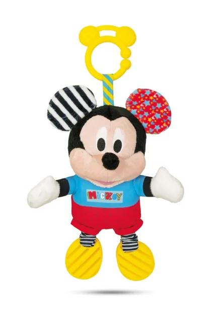 Clementoni Mickey plyšový se zvuky a úchytem