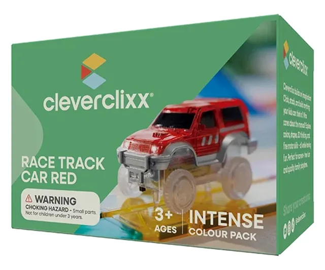Cleverclixx Magnetická závodní dráha - Autíčko červené - 1 kus