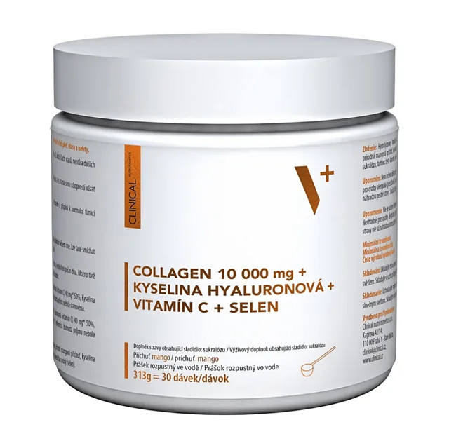 CLINICAL Collagen 10000 mg+kyselina hyaluronová+vitamin C+selen 313 g